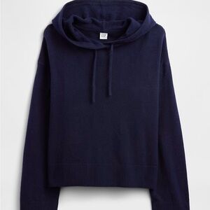 NWT GAP Women's Navy Relaxed Cashsoft Hoodie
